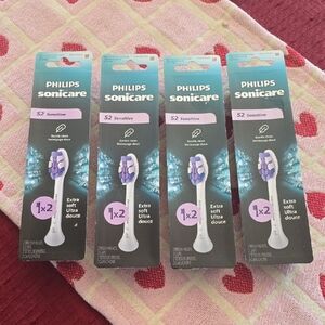 Philips Sonicare S2 Sensitive Brush Heads - White and Purple